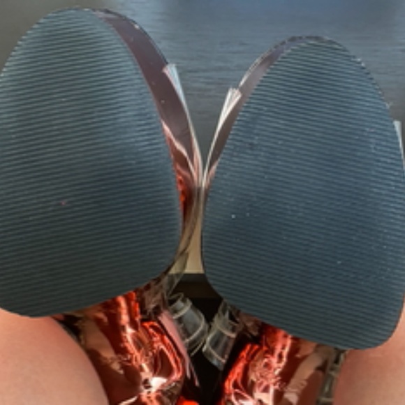 Pleaser Stilettos | Rose Gold + Clear - Picture 11 of 15